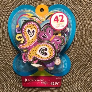 American Girl Brilliant Butterfly Shiny Stickers Vintage 2013